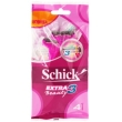 Набор одноразовых бритвенных станков "Schick Extra 3 Beauty", 4 шт 70030430 Производитель: Германия Товар сертифицирован инфо 9498o.